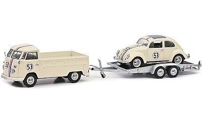 VOLKSWAGEN T1b PRITSCHE W/ TRAILER VOLKSWAGEN BEETLE #53