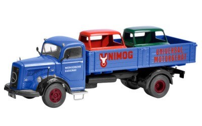 MERCEDES-BENZ L6600 WERKVERKEHR GAGGENAU WITH 2x UNIMOG KABINA LIMITED EDITION 1000 PCS.