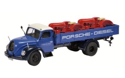 MAGIRUS S6500 VALNÍK PORSCHE DIESEL WITH 2x PORSCHE JUNIOR LIMITED EDITION 1000 