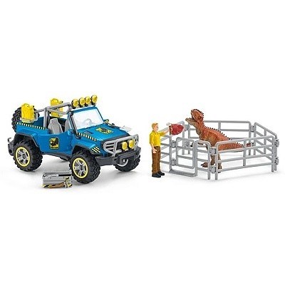 SCHLEICH 41464 TERÉNNÍ VŮZ S VÝBĚHEM PRO DINOSAURA