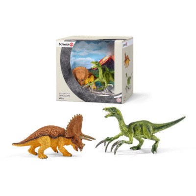 SCHLEICH 42217 TRICERATOPS VS. THERIZINOSAURUS