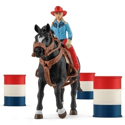 SCHLEICH 42576 ZÁVOD KOVBOJŮ KOLEM BARELŮ
