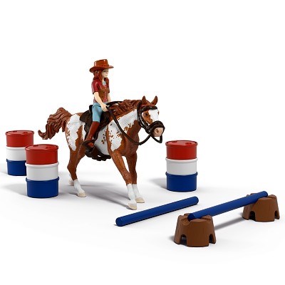 SCHLEICH 42775 Hannah s koněm a překážkami westernové dobrodružství
