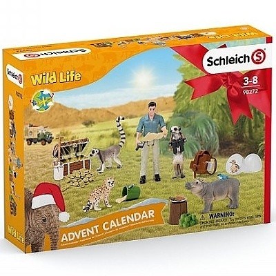 SCHLEICH 98271 ADVENTNÍ KALENDÁŘ DIVOKÁ ZVÍŘATA 2021
