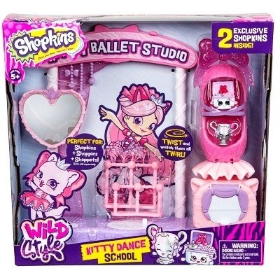 SHOPKINS WILD STYLE SEASON 9 KITTY DANCE BALLET STUDIO20-PACK