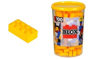 SIMBA BLOX 100 KOSTIČKY ŽLUTÉ V BOXU