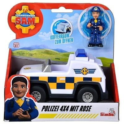 POŽÁRNÍK SAM POLICEJNÍ JEEP 4x4 S POLICISTKOU ROSE