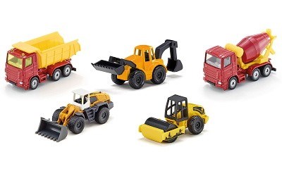 SIKU 0496 SET STAVEBNÍ STROJE 5 PCS.