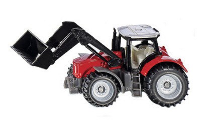 TRAKTOR MASSEY FERGUSSON S ČELNÍM NAKLADAČEM