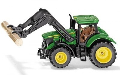 SIKU 1540 TRAKTOR JOHN DEERE S NAKLADAČEM KLÁD