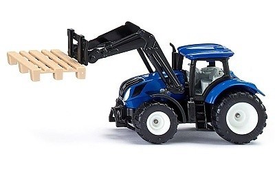 SIKU 1544 TRAKTOR NEW HOLLAND S PALETOVÝMI VIDLEMI A PALETOU
