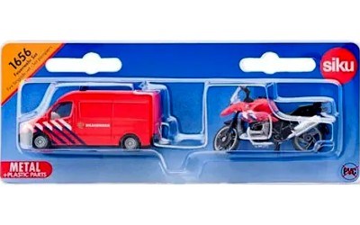 SIKU 1656 HASIČSKÁ DODÁVKA A MOTOCYKL