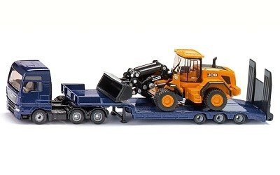 SIKU 1790 TAHAČ MAN TGX S KOLOVÝM NAKLADAČEM JCB