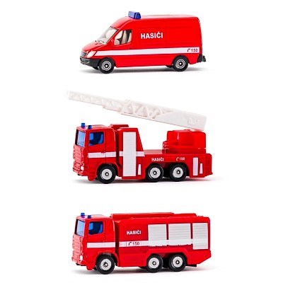 SIKU 1818061 CZECH EDITION HASIČI 3-PACK