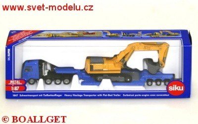 AUTO S PODVALNÍKEM A BAGREM LIEBHERR