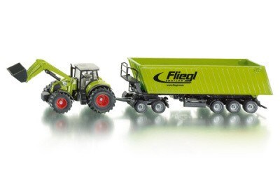 TRAKTOR CLAAS AXION 850 S ČELNÍM NAKLADAČEM A NÁVĚSEM SIKU 1949