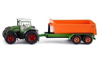 TRAKTOR FENDT S VÝKLÁPĚCÍM PŘÍVĚSEM
