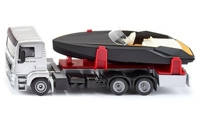 SIKU 2715 MAN LKW S MOTOROVÝM ČLUNEM FRAUSCHER MIRAGE 747