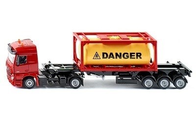 SIKU 3922 MERCEDES-BENZ ACTROS S CISTERNOU V KONTEJNERU