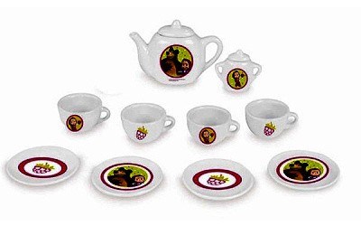 SMOBY 310514 MÁŠA A MEDVĚD PORCELÁNOVÝ SERVIS