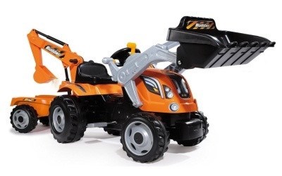 SMOBY 710110 LAPAC TRAKTOR BUILDER MAX S BAGREM A S PVSEM