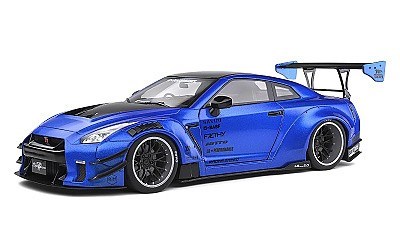 NISSAN GT-R (R35) W/ LIBERTY WALK BODY KIT 2.0 2020 METALLIC BLUE