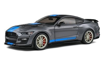 FORD SHELBY GT500 KR 2022 SILVER / BLUE STRIPES