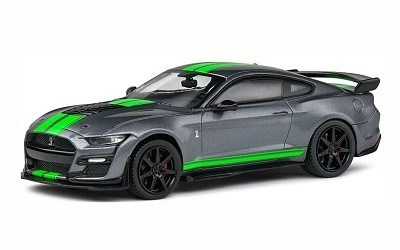 FORD SHELBY GT500 2020 CARBON GREY / GREEN STRIPES 