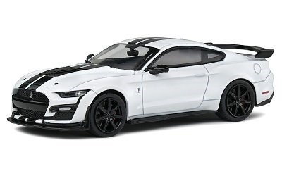 SHELBY MUSTANG GT500 WHITE/BLACK STRIPES