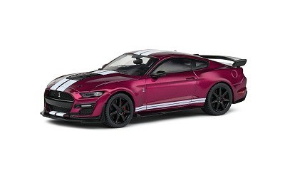 SHELBY MUSTANG GT500 2020 PURPLE W/WHITE STRIPES 