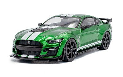Shelby Mustang GT500 2020 Eruption Green Metallic w/White Stripes