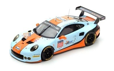 Porsche 911 RSR No.86 Gulf Racing UK Le Mans 2017 M. Wainwright - B. Barker - N. Foster