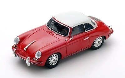 Porsche 356 C Cabrio Hardtop 1963 (red/white)