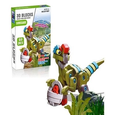 STAVEBNICE PĚNOVÁ 3D OVIRAPTOR 60 PCS