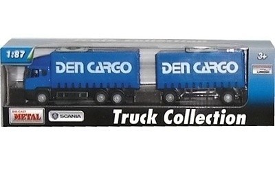 SCANIA VALNÍK S PŘÍVĚSEM DEN CARGO BLUE