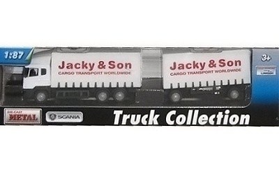 SCANIA VALNÍK S PŘÍVĚSEM JACKY AND SON WHITE