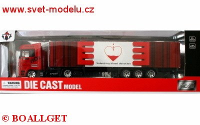 TAHAČ S NÁVĚSEM VOLUNTARY BLOOD DONATION