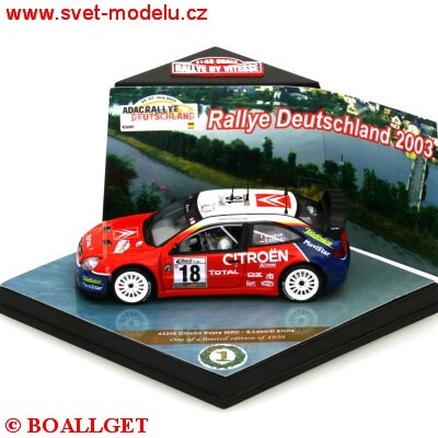 CITROEN XSARA WRC No.18LOEB/ELENA WINNER RALLY DEUTSCHLAND 2003 
