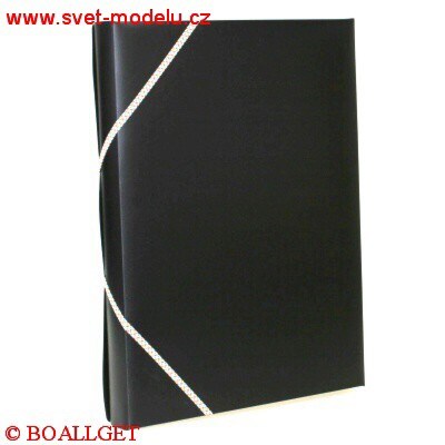 Složka hřbet 3cm neprůhledná 3 klopy s gumou A4