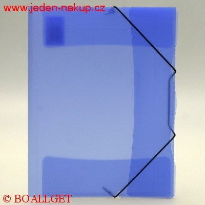 Složka neprůhledná 3 klopy s gumou A4