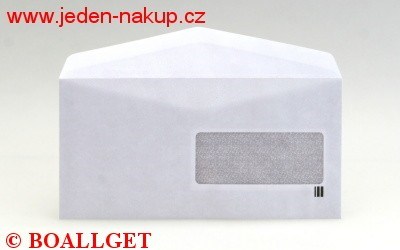 Poštovní obálka DL okénko vnitřní potisk