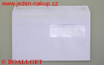 Poštovní obálka C5 okénková - okénko vpravo nahoře