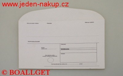 Poštovní obálka dodejka  C5 bílá NCR bez textu vytrhávací okénko