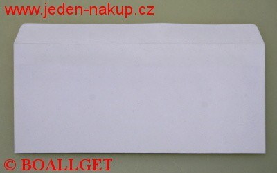 Poštovní obálka DL bílá samolepící