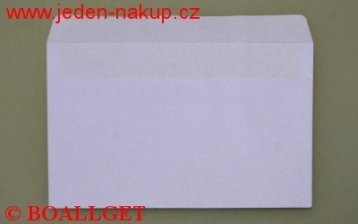 Poštovní obálka C6 bílá samolepící