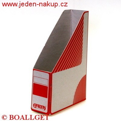 Archivní krabice 75 mm hřbet otevřená - seříznutá