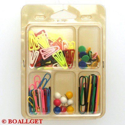 Sada kancelářských  sponek kulaté špendlíky 09033 