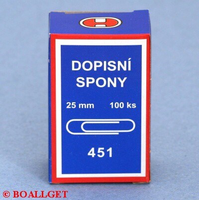 Kancelářské spony 25 mm - 100 ks