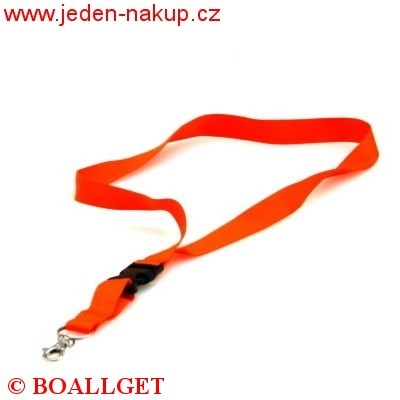 Šňůra na klíče s kovovou karabinou