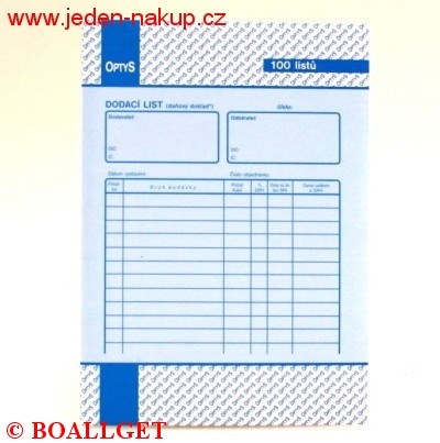 Dodací listy A5  44